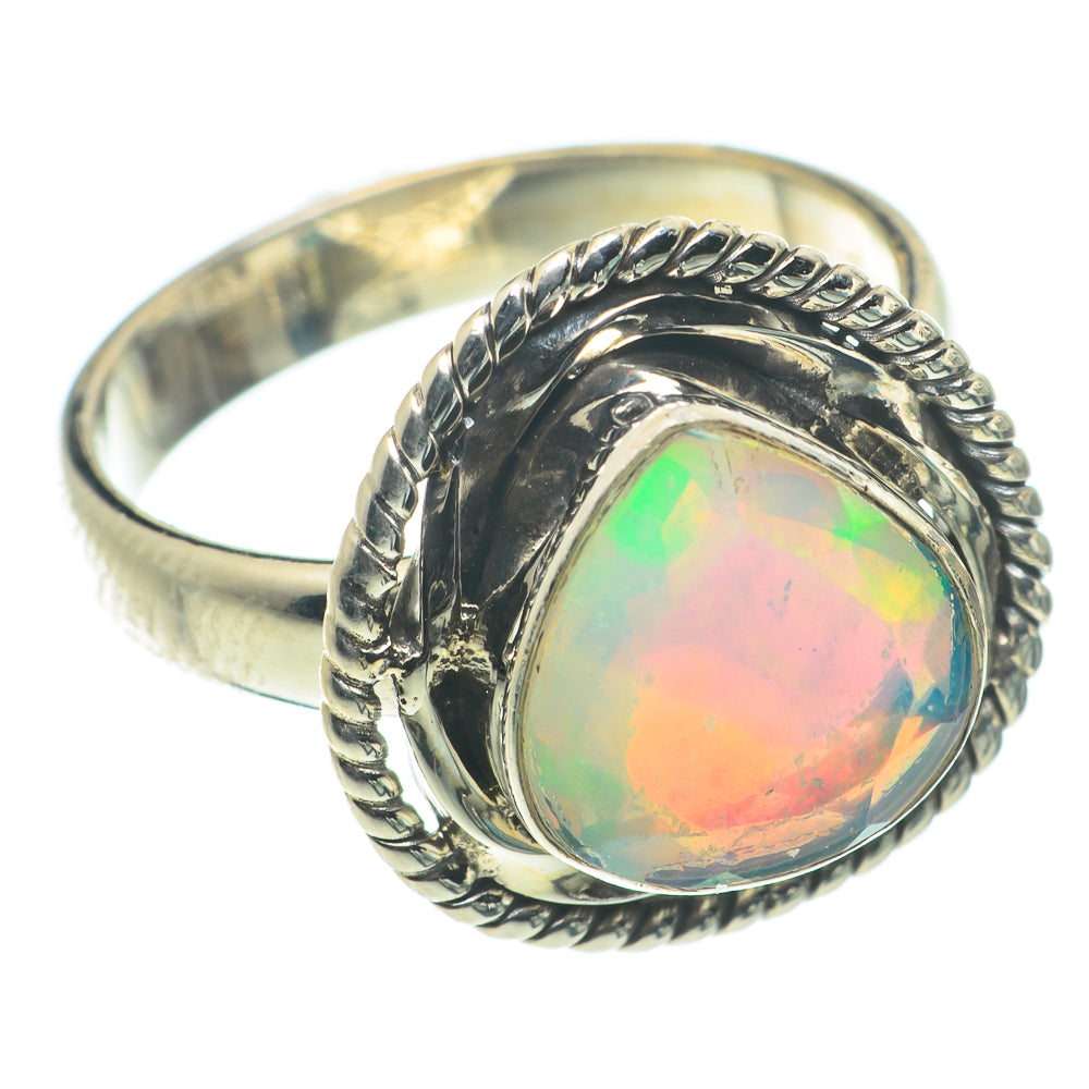 Ethiopian Opal Rings handcrafted by Ana Silver Co - RING63385