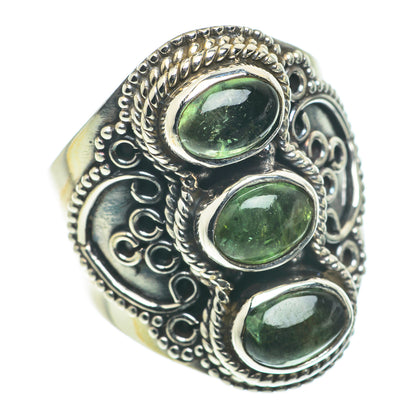 Green Tourmaline Rings handcrafted by Ana Silver Co - RING63388