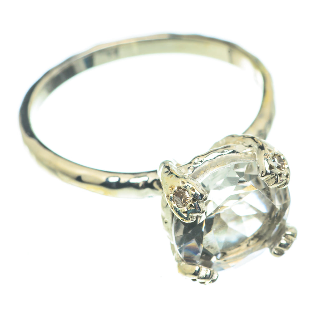 White Quartz Rings handcrafted by Ana Silver Co - RING63403