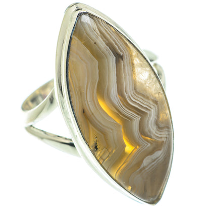 Laguna Lace Agate Rings handcrafted by Ana Silver Co - RING63413