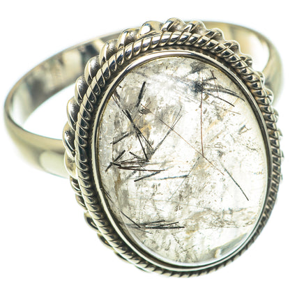 Tourmalinated Quartz Rings handcrafted by Ana Silver Co - RING63424