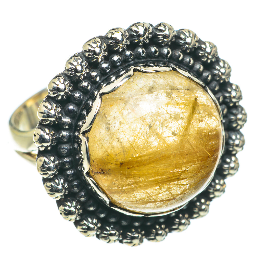 Rutilated Quartz Rings handcrafted by Ana Silver Co - RING63439
