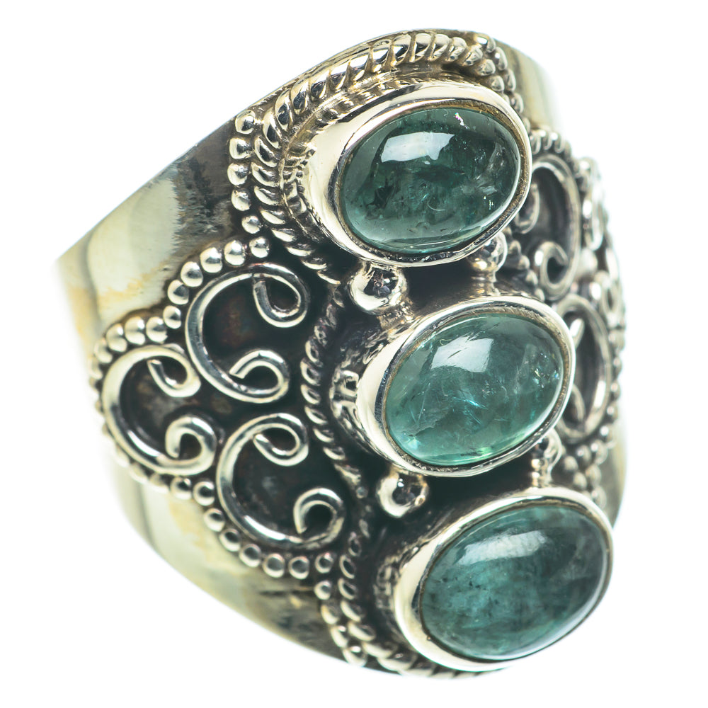 Blue Fluorite Rings handcrafted by Ana Silver Co - RING63448
