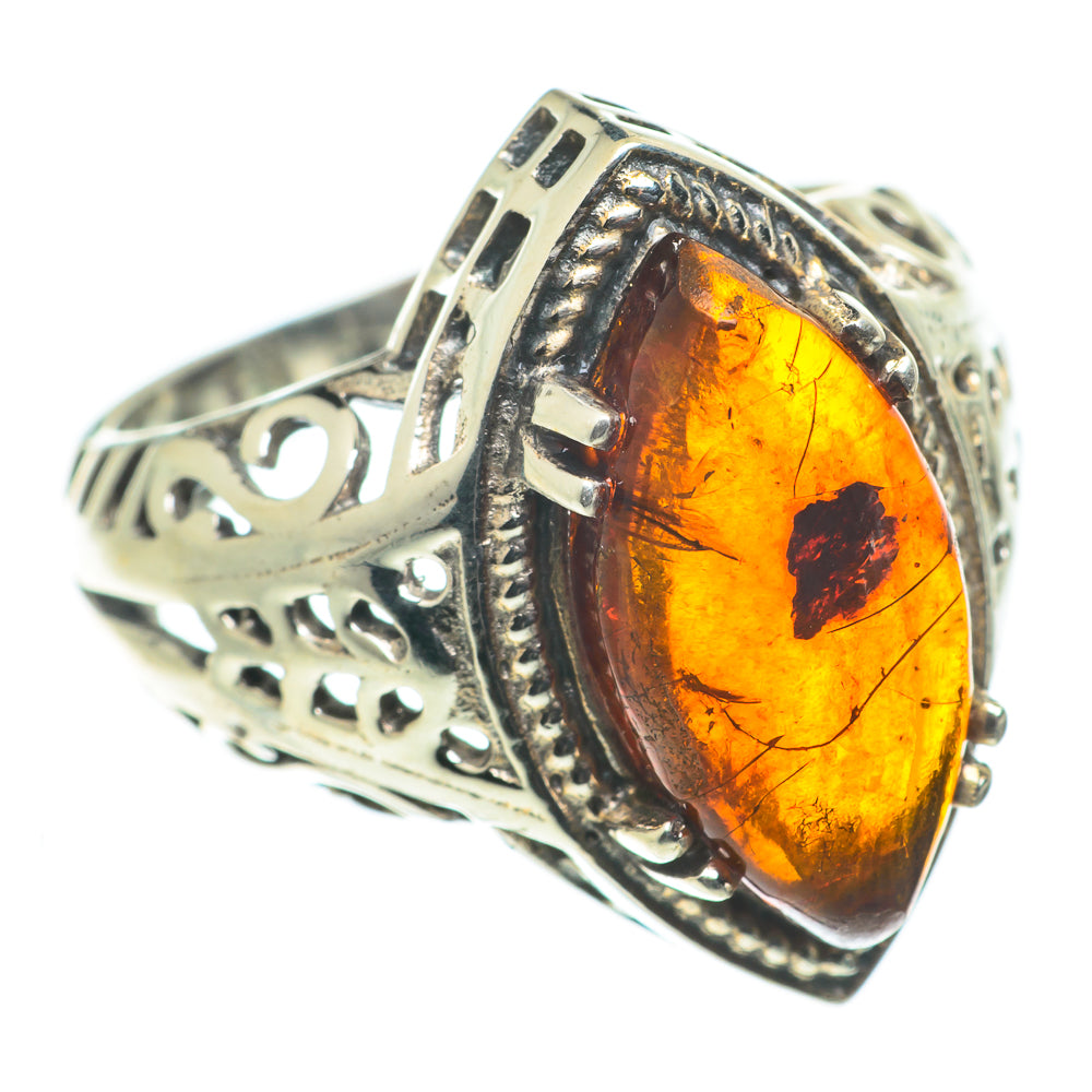 Baltic Amber Rings handcrafted by Ana Silver Co - RING63454