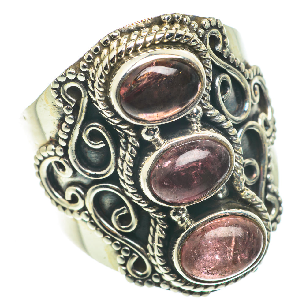 Pink Tourmaline Rings handcrafted by Ana Silver Co - RING63474