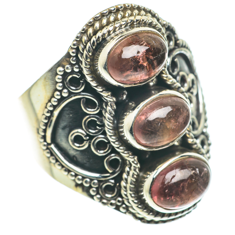 Pink Tourmaline Rings handcrafted by Ana Silver Co - RING63490