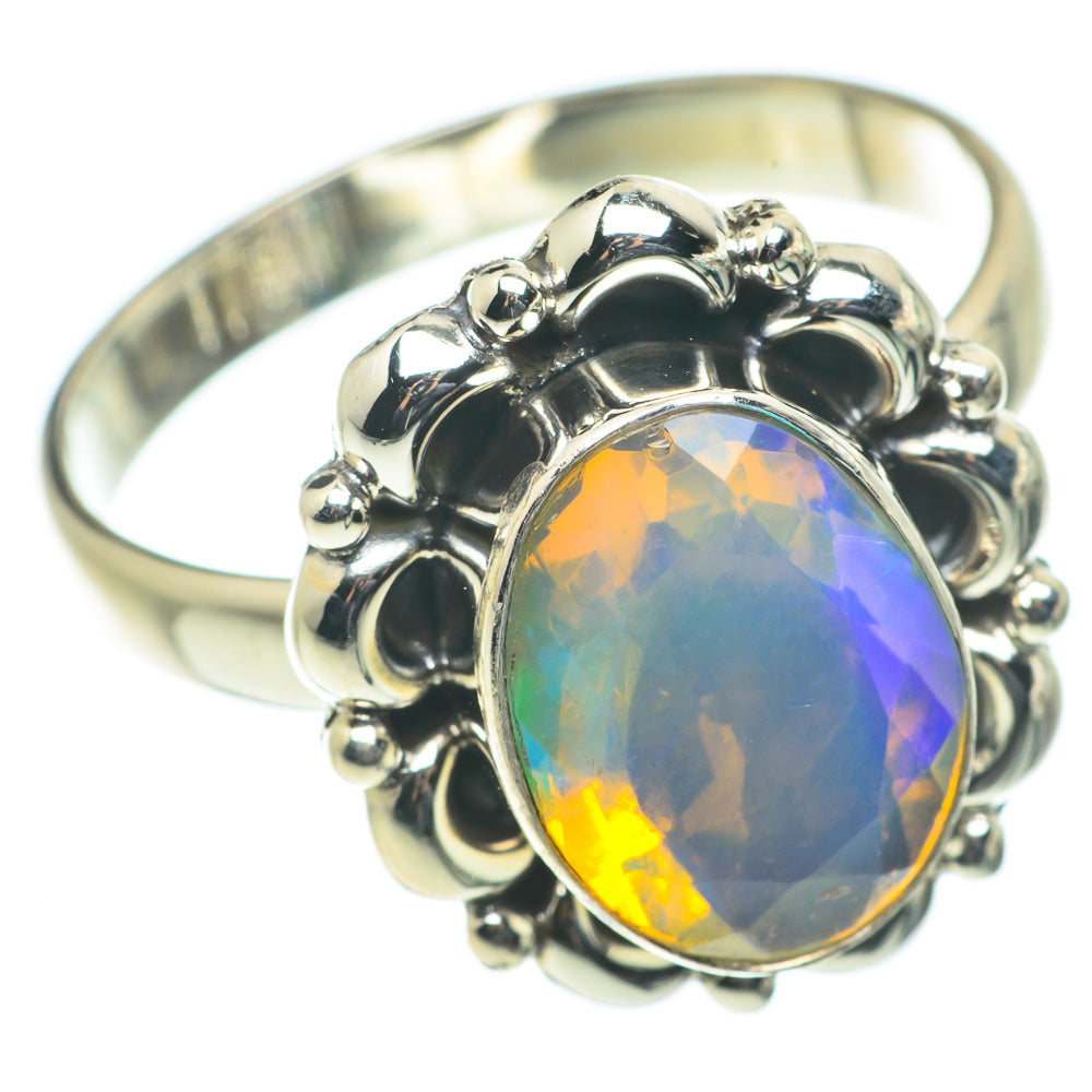 Ethiopian Opal Rings handcrafted by Ana Silver Co - RING63499