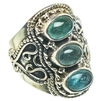 Blue Fluorite Rings handcrafted by Ana Silver Co - RING63500