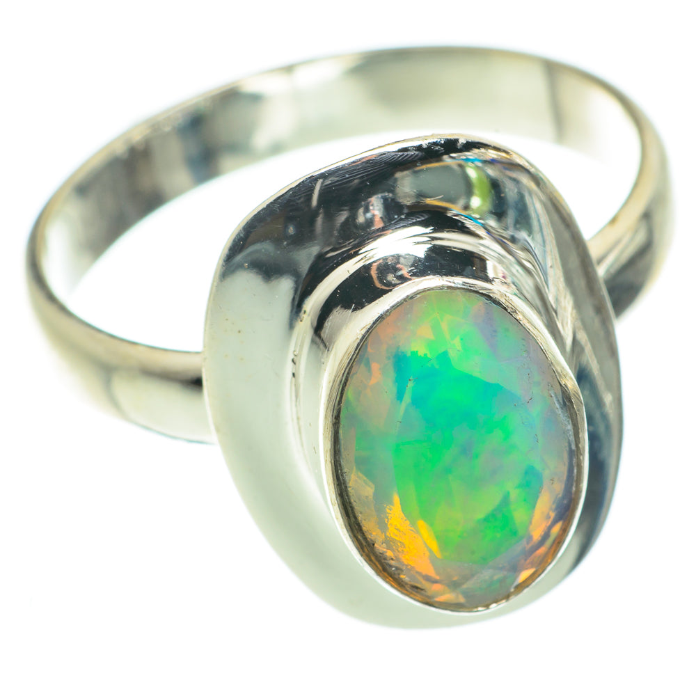 Ethiopian Opal Rings handcrafted by Ana Silver Co - RING63513