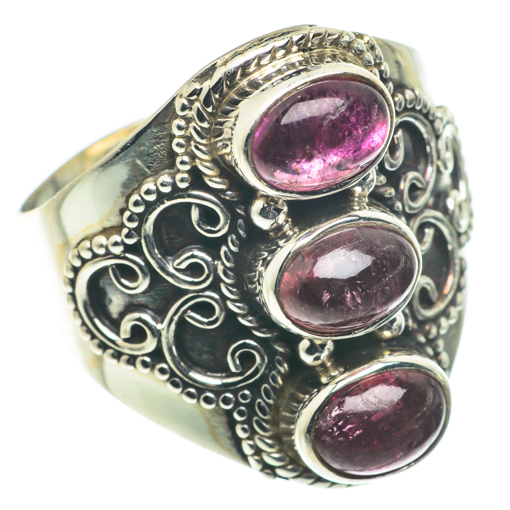 Pink Tourmaline Rings handcrafted by Ana Silver Co - RING63517