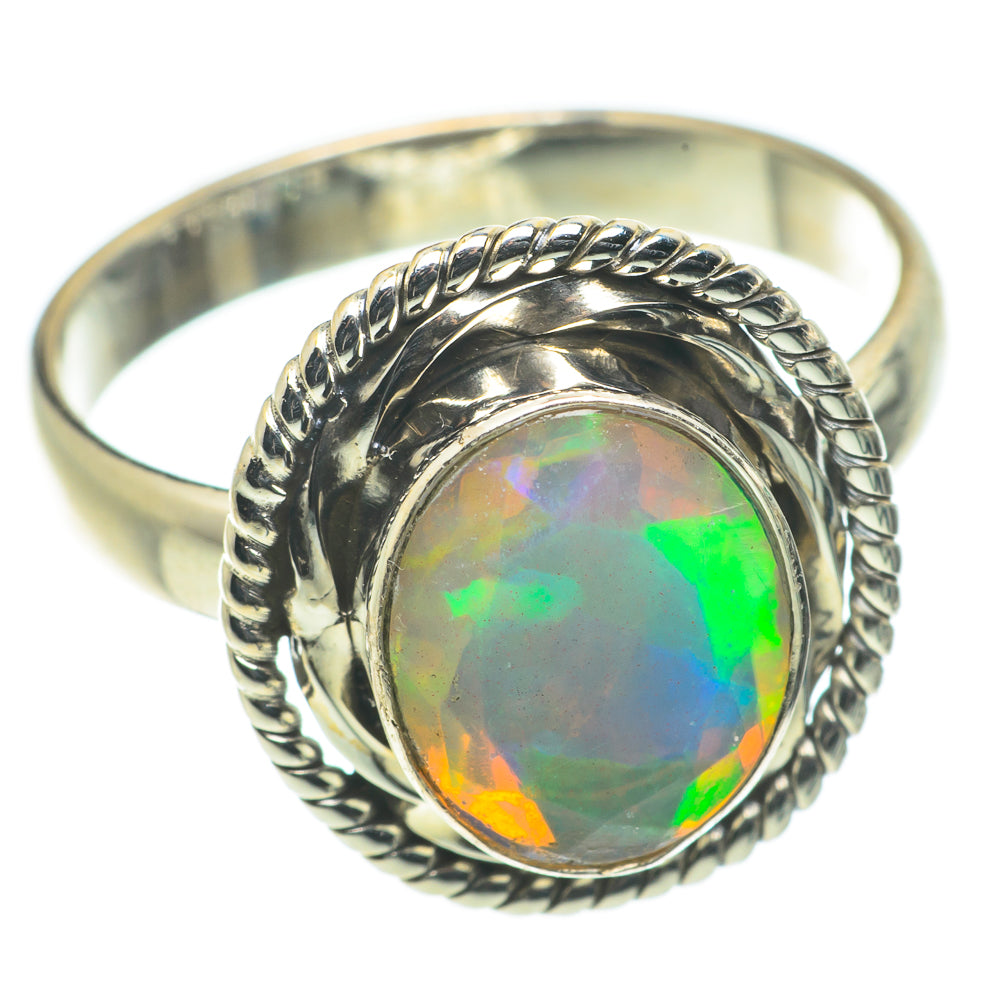 Ethiopian Opal Rings handcrafted by Ana Silver Co - RING63524