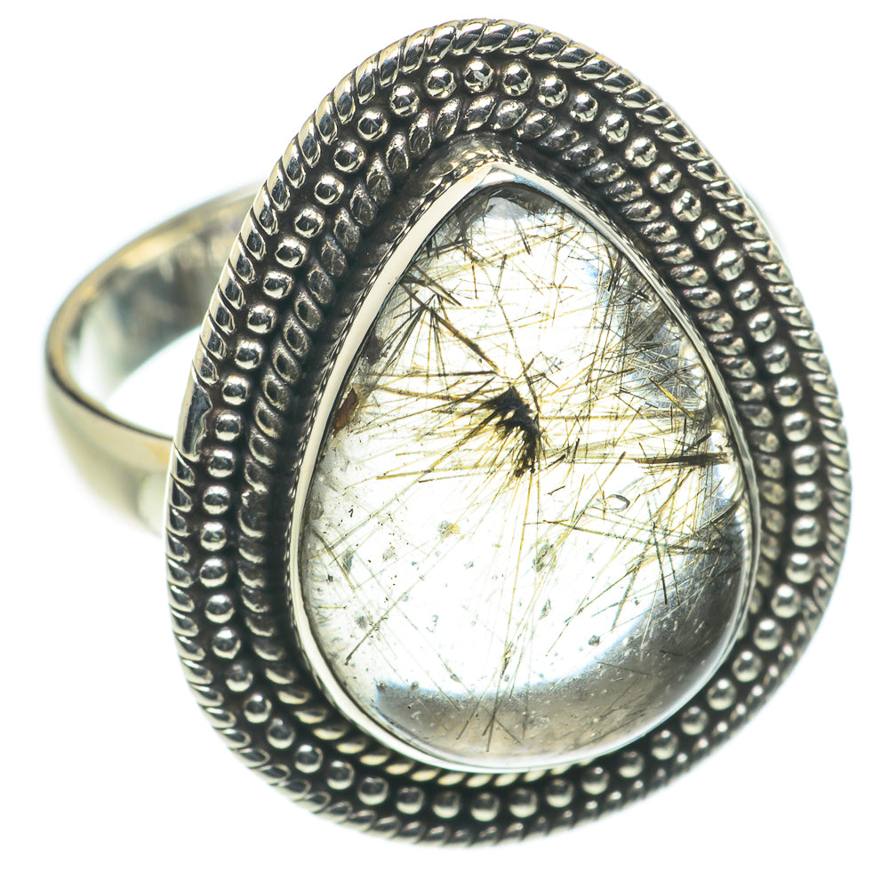 Tourmalinated Quartz Rings handcrafted by Ana Silver Co - RING63531