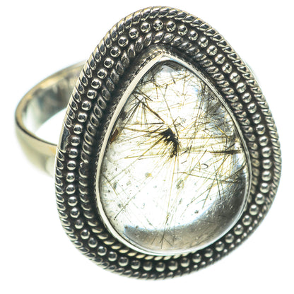 Tourmalinated Quartz Rings handcrafted by Ana Silver Co - RING63531