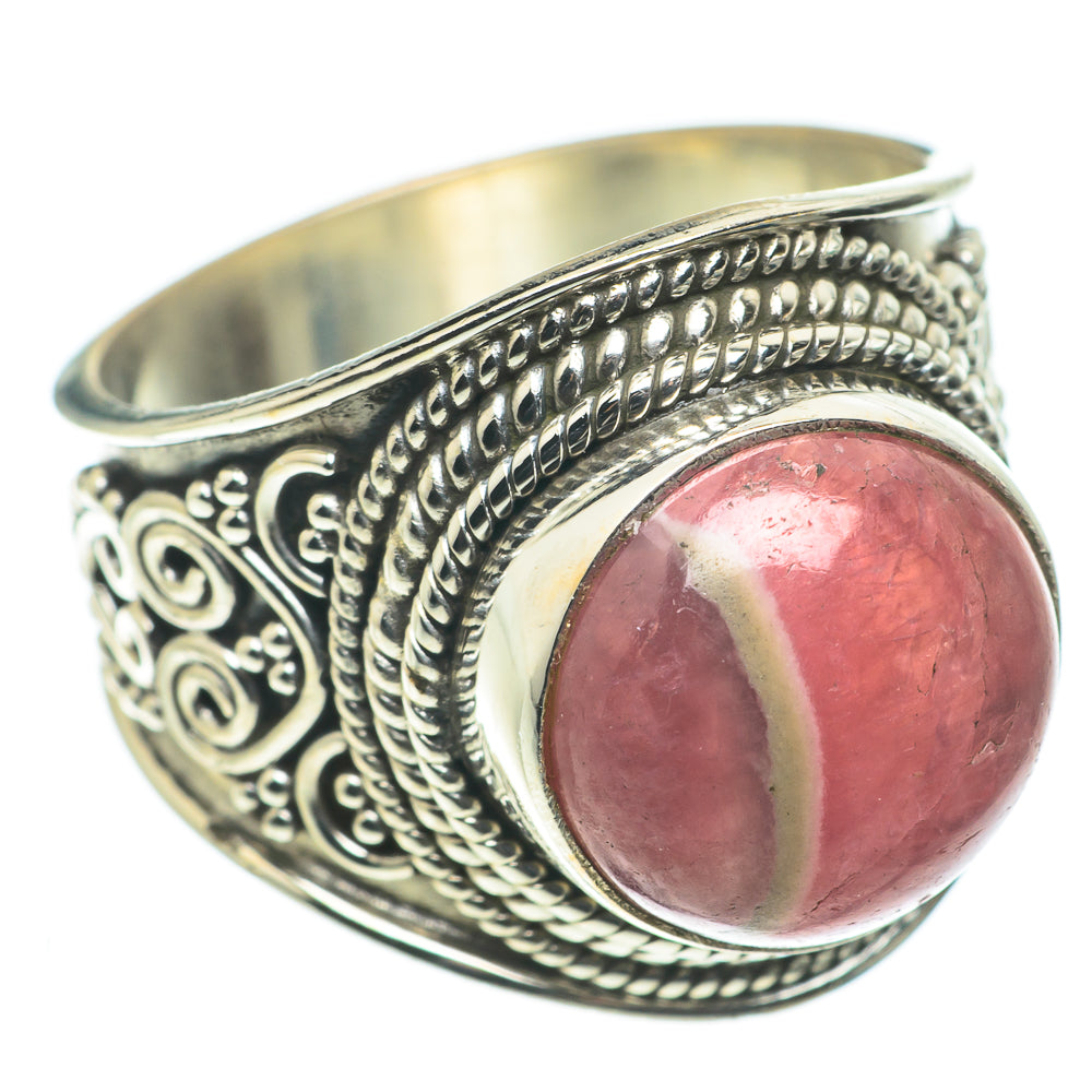 Rhodochrosite Rings handcrafted by Ana Silver Co - RING63537
