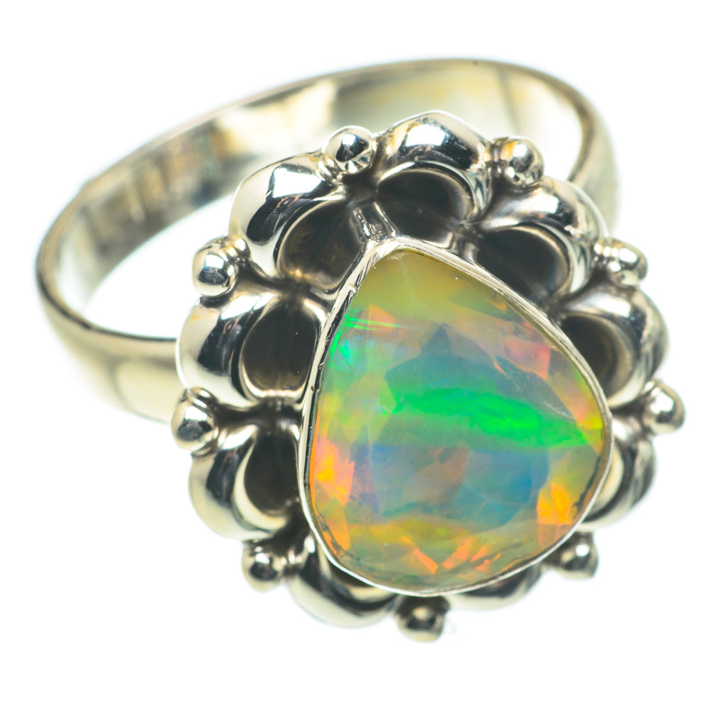 Ethiopian Opal Rings handcrafted by Ana Silver Co - RING63546