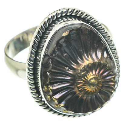 Pyrite Fossil Rings handcrafted by Ana Silver Co - RING63550