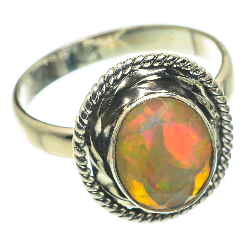 Ethiopian Opal Rings handcrafted by Ana Silver Co - RING63552