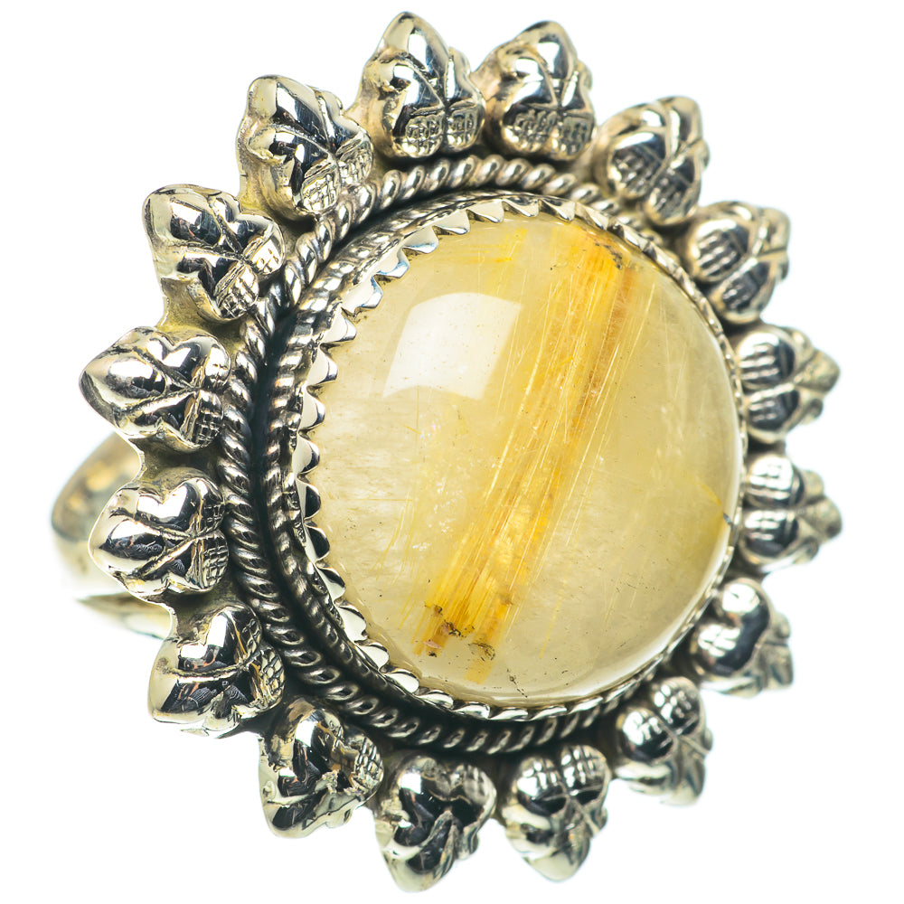 Rutilated Quartz Rings handcrafted by Ana Silver Co - RING63567
