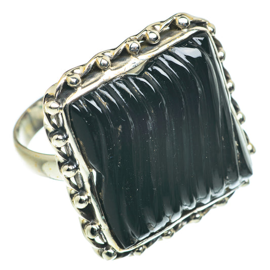 Black Onyx Rings handcrafted by Ana Silver Co - RING63568