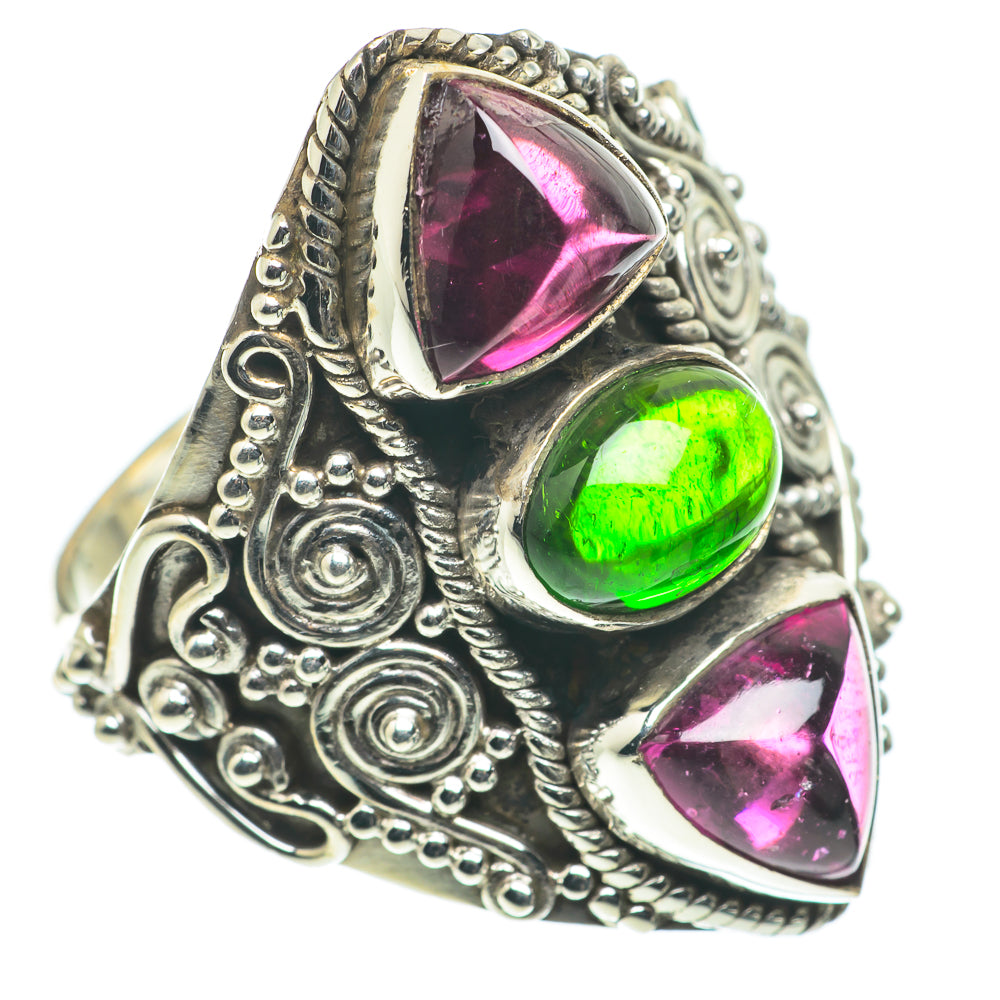 Pink Tourmaline Rings handcrafted by Ana Silver Co - RING63593