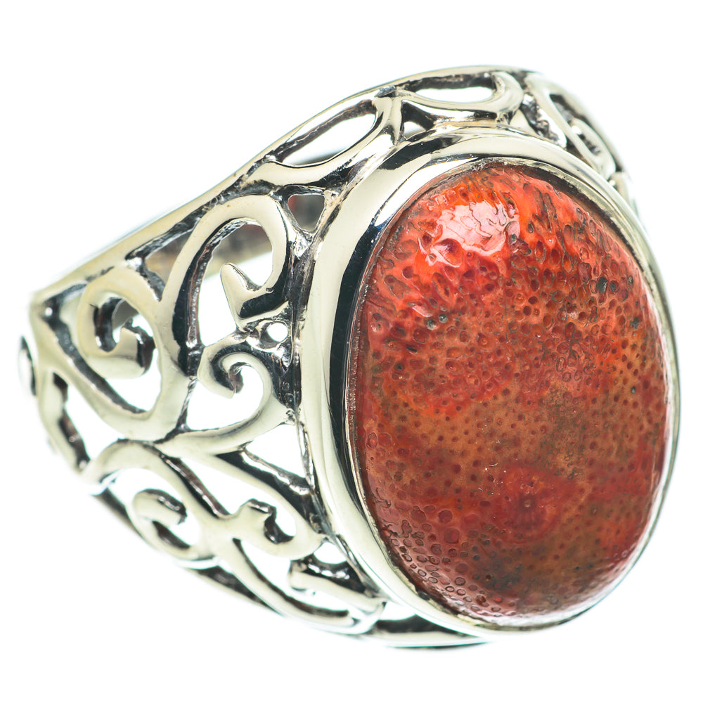 Sponge Coral Rings handcrafted by Ana Silver Co - RING63604