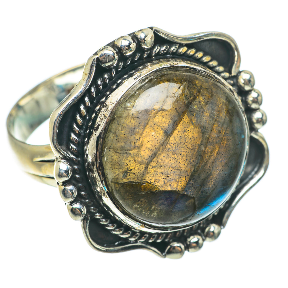 Labradorite Rings handcrafted by Ana Silver Co - RING63640