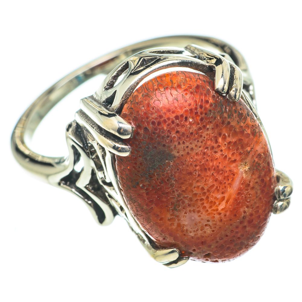 Sponge Coral Rings handcrafted by Ana Silver Co - RING63649