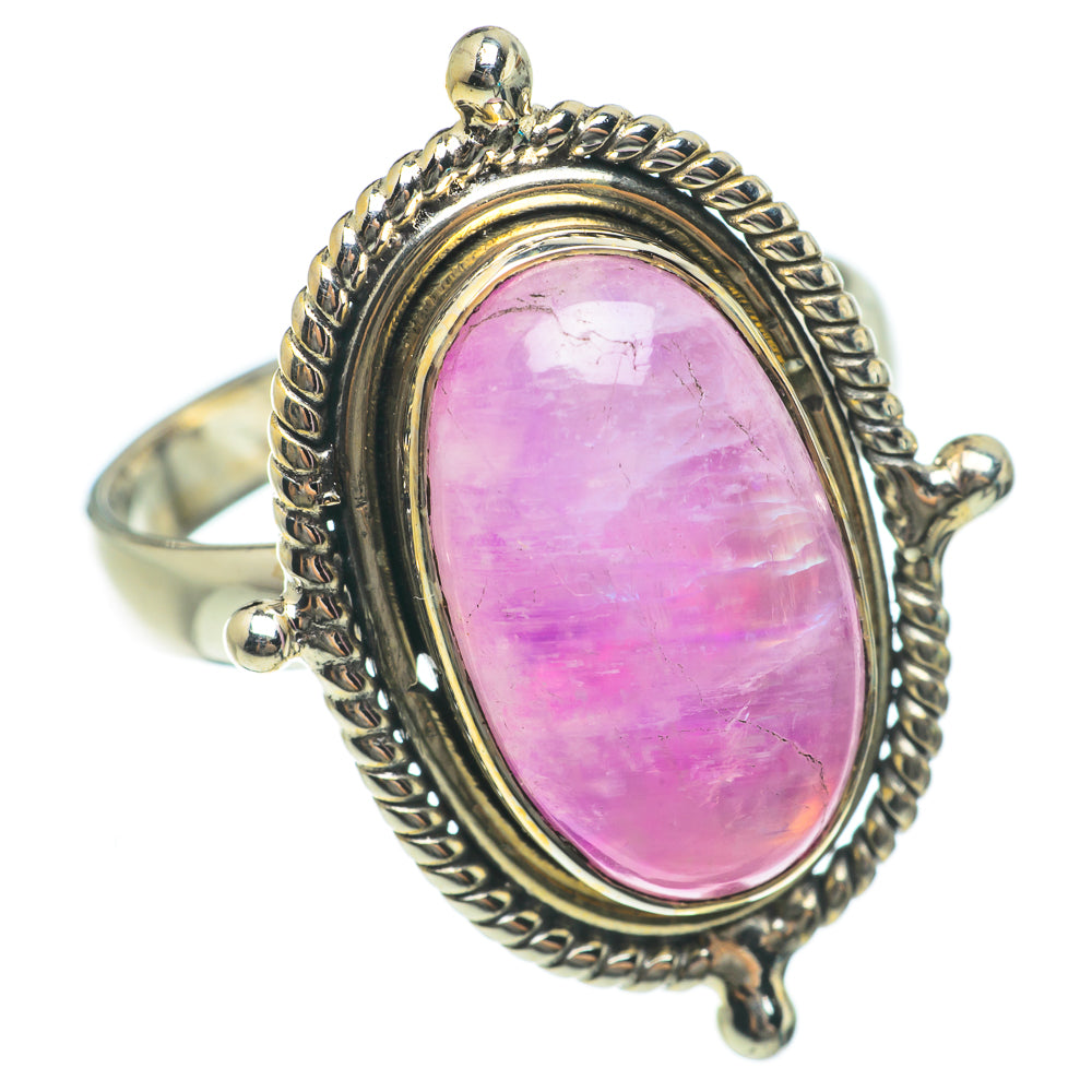 Pink Moonstone Rings handcrafted by Ana Silver Co - RING63652