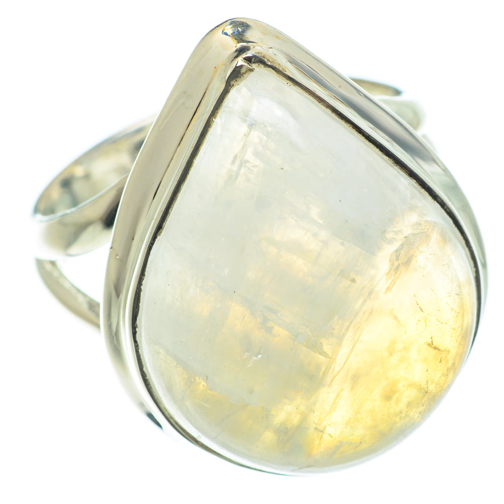 Rainbow Moonstone Rings handcrafted by Ana Silver Co - RING63661
