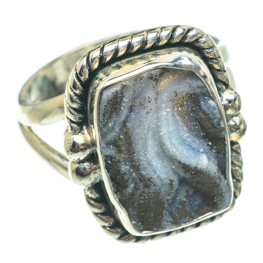 Desert Druzy Rings handcrafted by Ana Silver Co - RING63665