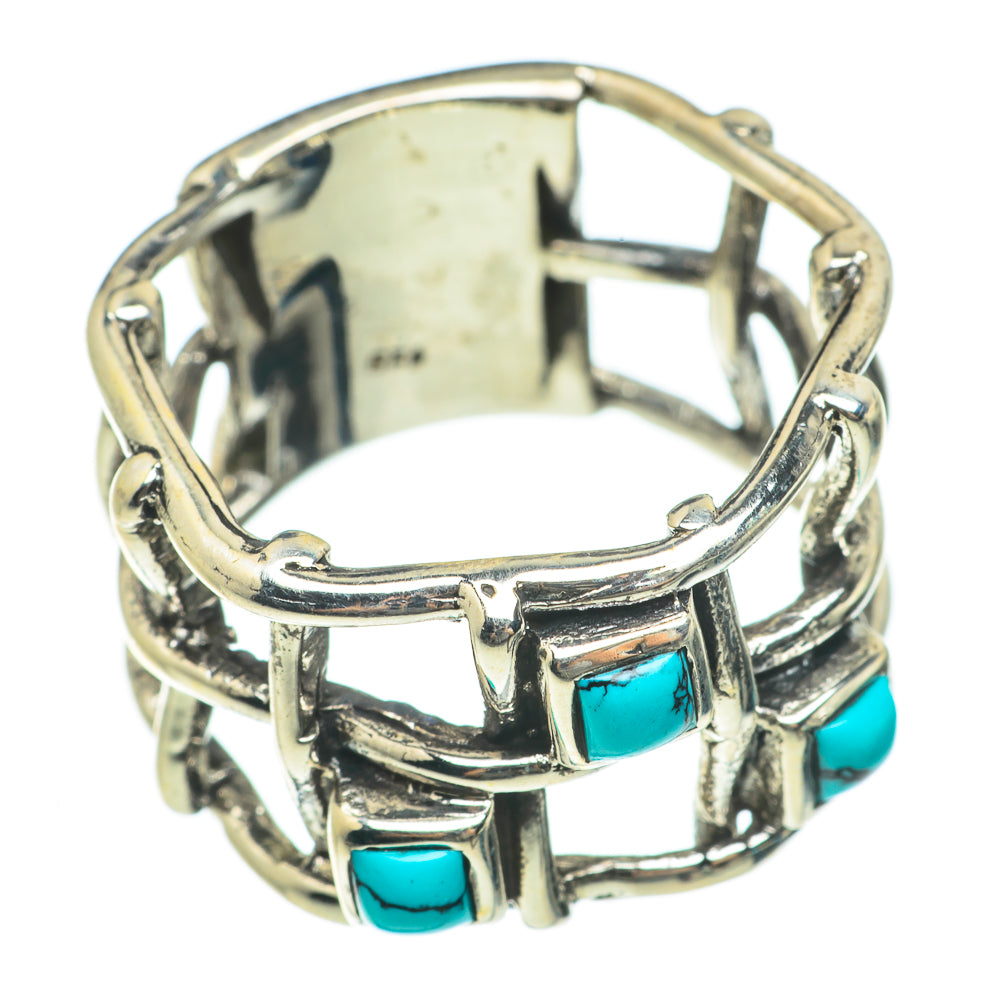 Tibetan Turquoise Rings handcrafted by Ana Silver Co - RING63715
