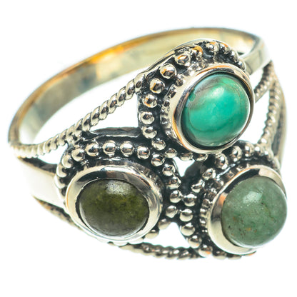 Green Tourmaline Rings handcrafted by Ana Silver Co - RING63741