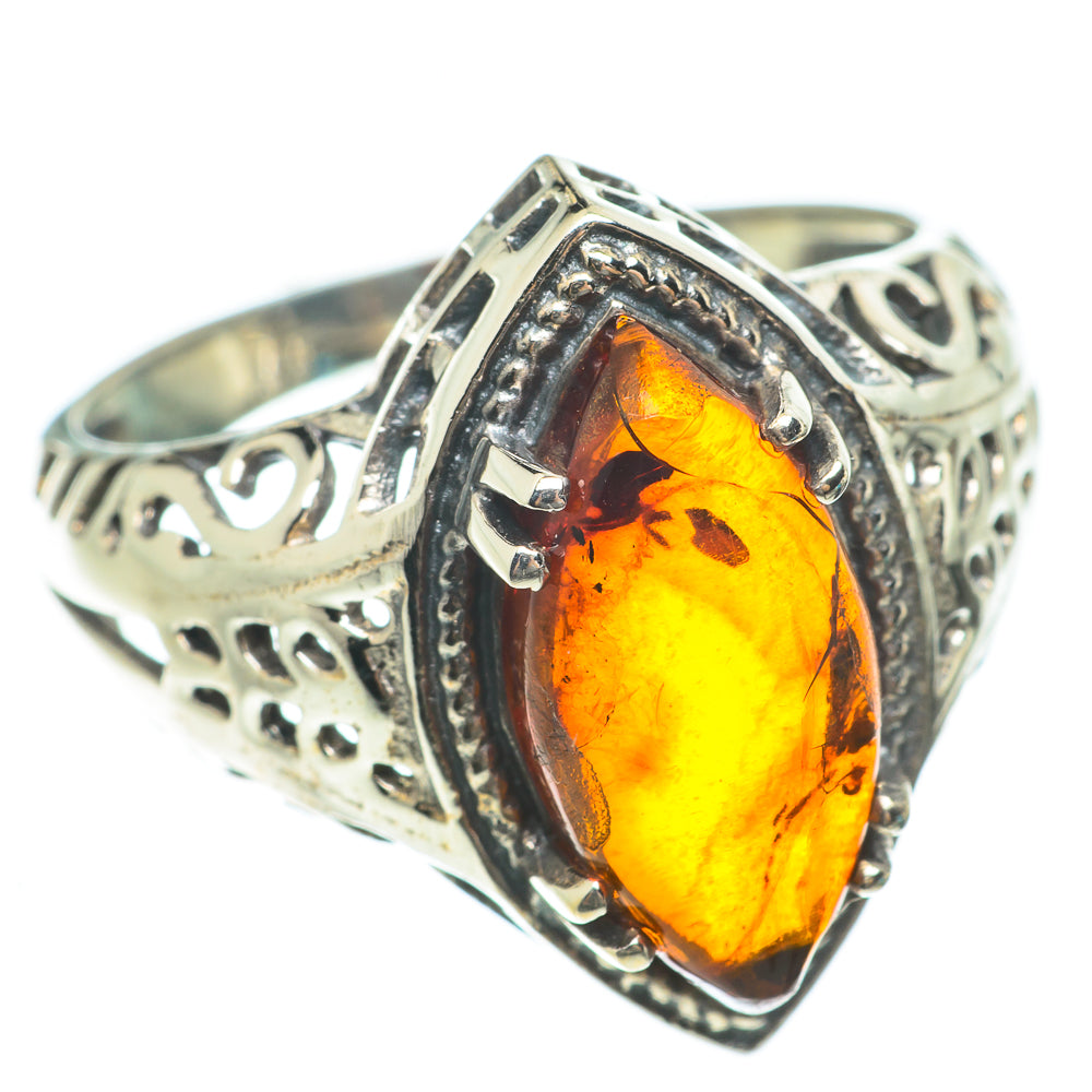 Baltic Amber Rings handcrafted by Ana Silver Co - RING63745