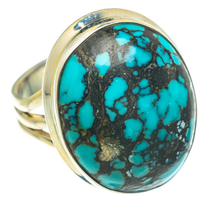 Tibetan Turquoise Rings handcrafted by Ana Silver Co - RING63757