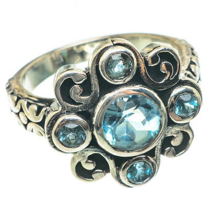 Blue Topaz Rings handcrafted by Ana Silver Co - RING63761