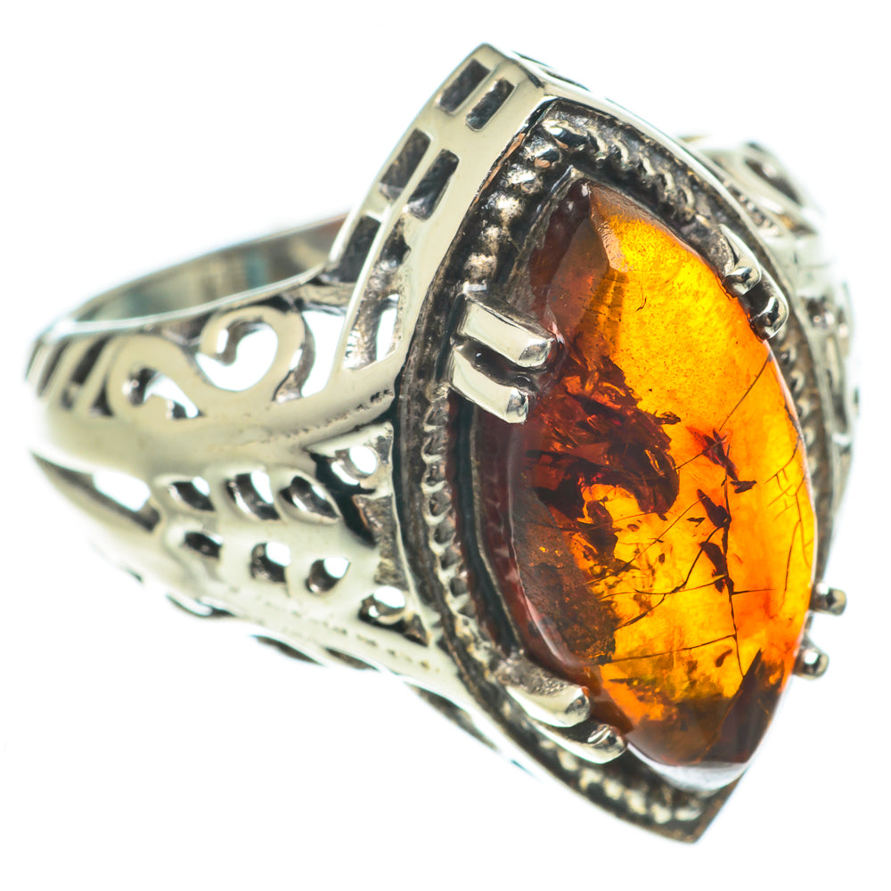 Baltic Amber Rings handcrafted by Ana Silver Co - RING63764