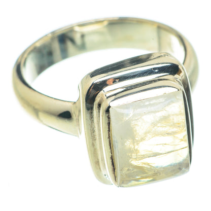 Rainbow Moonstone Rings handcrafted by Ana Silver Co - RING63771