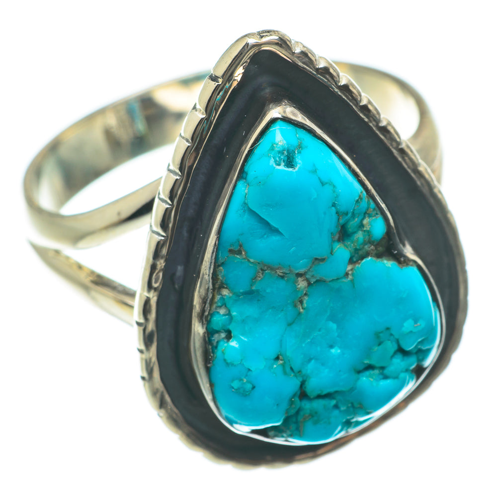 Tibetan Turquoise Rings handcrafted by Ana Silver Co - RING63774
