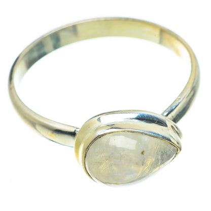 Rainbow Moonstone Rings handcrafted by Ana Silver Co - RING63806