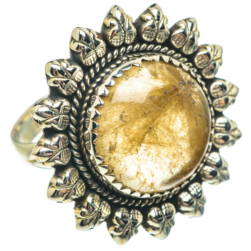 Rutilated Quartz Rings handcrafted by Ana Silver Co - RING63809
