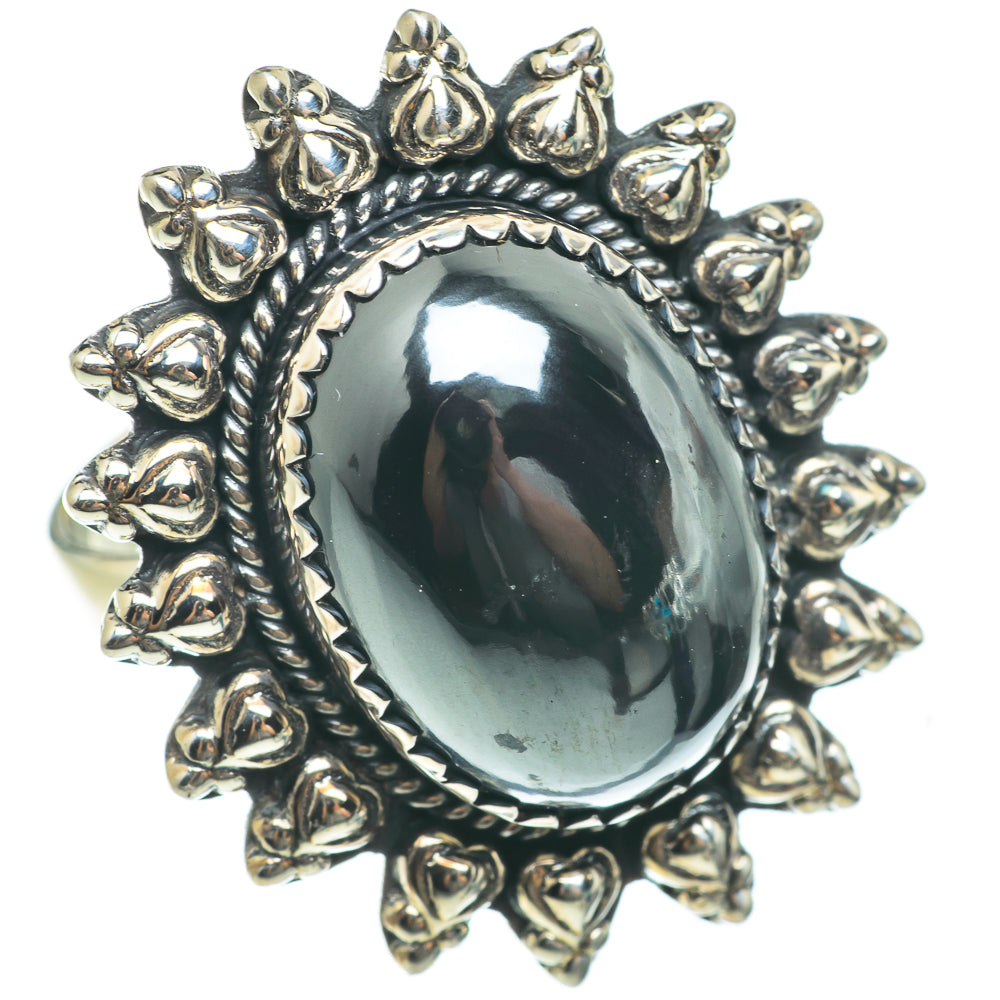 Hematite Rings handcrafted by Ana Silver Co - RING63810