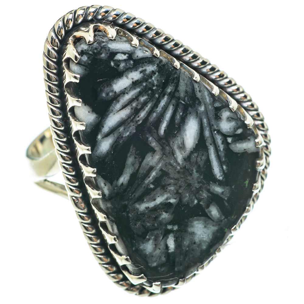 Chrysanthemum Stone Rings handcrafted by Ana Silver Co - RING63834