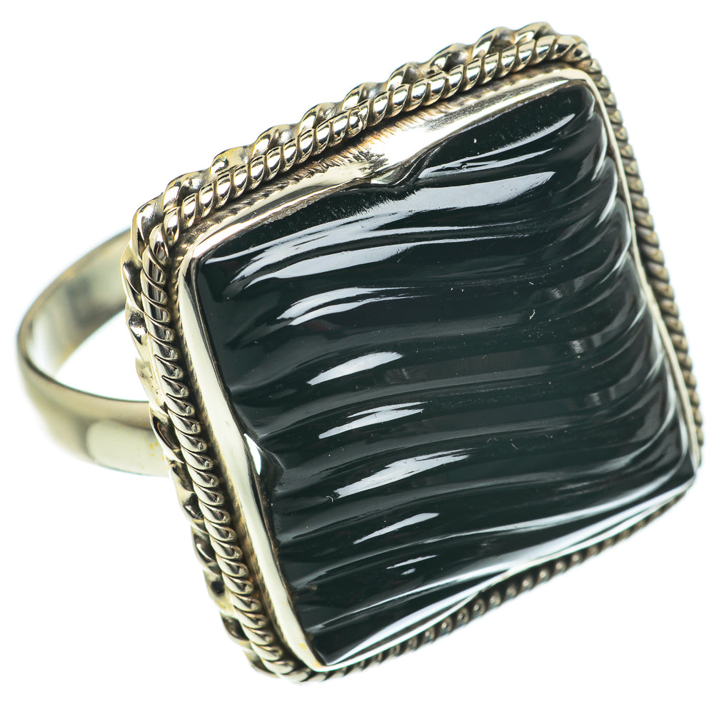 Black Onyx Rings handcrafted by Ana Silver Co - RING63835