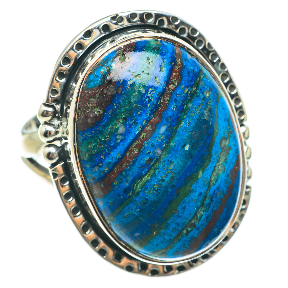 Rainbow Calsilica Rings handcrafted by Ana Silver Co - RING63847
