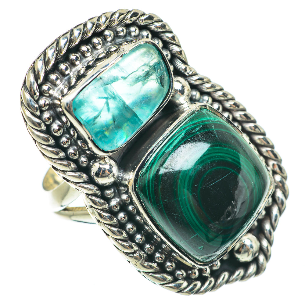 Malachite Rings handcrafted by Ana Silver Co - RING63848