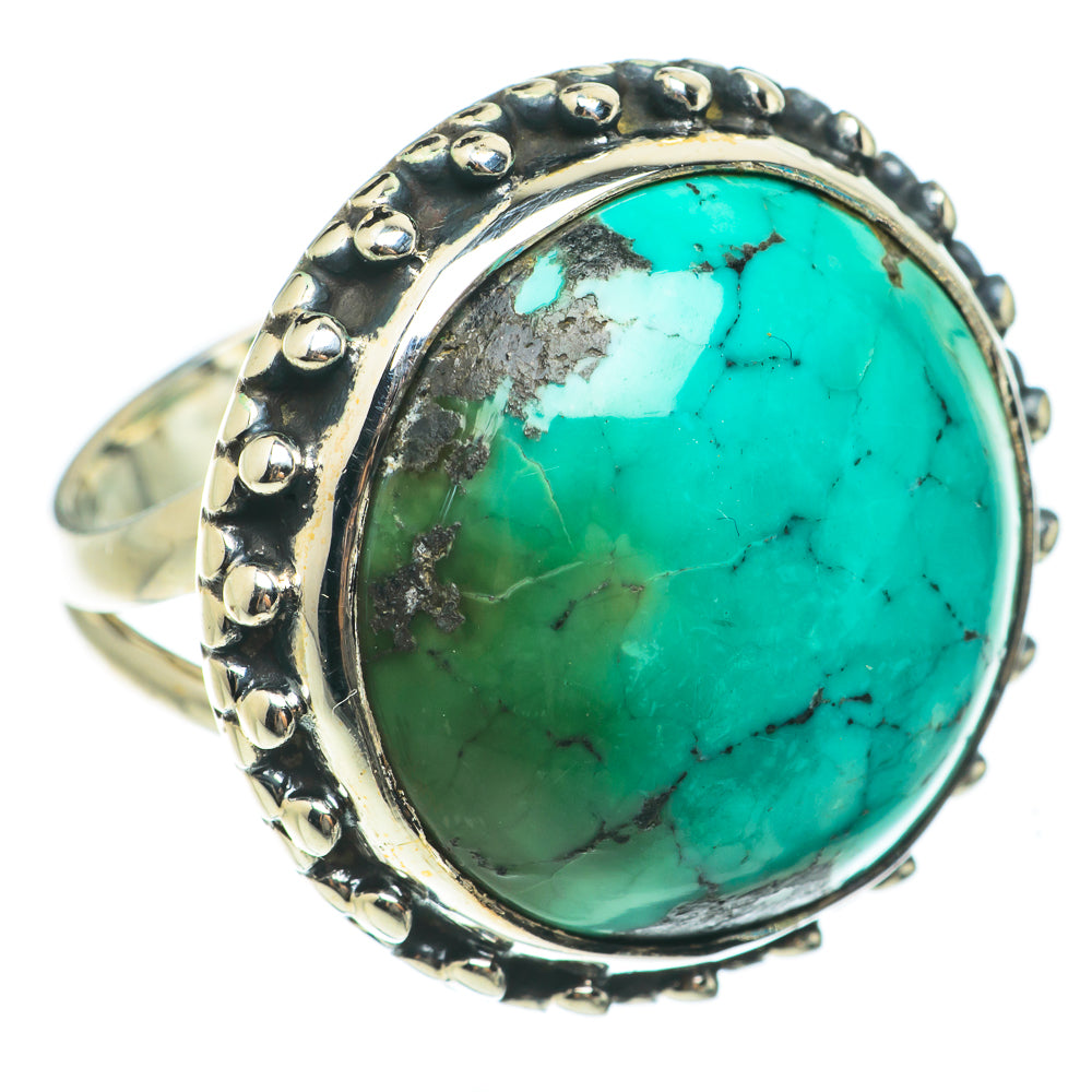 Tibetan Turquoise Rings handcrafted by Ana Silver Co - RING63849
