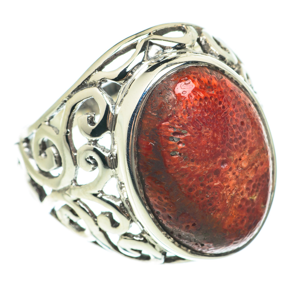 Sponge Coral Rings handcrafted by Ana Silver Co - RING63852