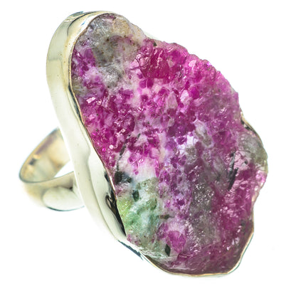 Ruby Zoisite Rings handcrafted by Ana Silver Co - RING63855
