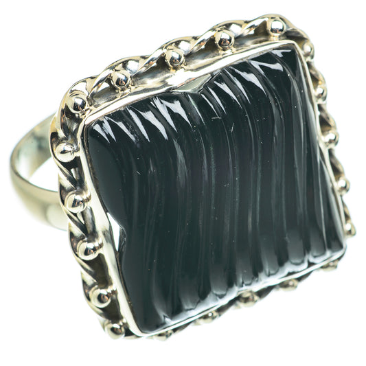 Black Onyx Rings handcrafted by Ana Silver Co - RING63861