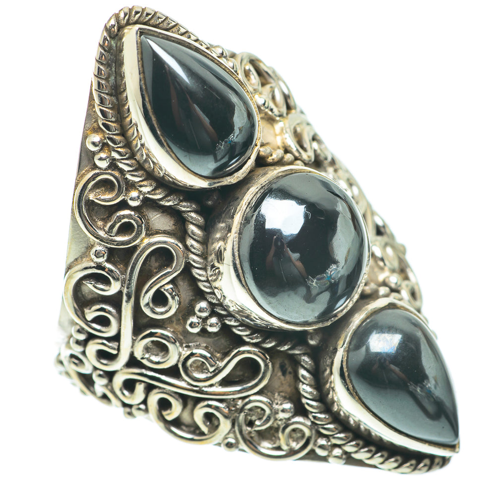 Hematite Rings handcrafted by Ana Silver Co - RING63867